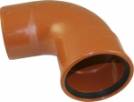 Lauko kanaliz. PVC alkūnė 110/87&deg;