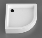 Akmens masės du&scaron;o padėklas R-80, 80x80 cm, pusapvalis, R-500