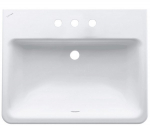 Įleidžiamas praustuvas Pro S 560x440 mm,  su 3 angomis mai&scaron;ytuvui, baltas