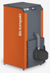 Granulinis katilas Bio Kompakt 12 kW su rotac. moduliuojamu degikliu ir integruotu 120 l bunkeriu