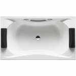 Dvivietė akrilinė vonia BeCool Biplaza  1900x1100 mm,su kojelėmis, balta