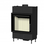 Plieninis židinio ugniakuras Romotop KV HEAT H2N01, stiklo i&scaron;matavimai 589x498 mm