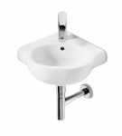 MERIDIAN Kampinis praustuvas 35 &times; 35 cm, su tvirtinimo elementais, su anga mai&scaron;ytuvui