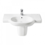 MERIDIAN Praustuvas 85 &times; 46 cm, su tvirtinimo elementais, su anga mai&scaron;ytuvui