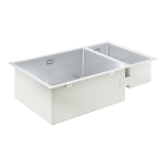 Grohe nerūdijančio plieno plautuvė K700 U 80-S 760x450 mm, nerūdijantis plienas