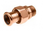 Varinė pres. jungtis su i&scaron;oriniu sr. ir veržle KAN-therm, d.18xR1/2"i