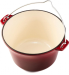 Katlas be dangčio emaliuotas ketaus 3L 22x13 cm HR-HYCC-22P, COOKING BY HEINNER