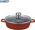 Katlas aliuminio su keramikos danga 2,6L 24x6,5 cm HR-JLG-J24JCR, COOKING BY HEINNER