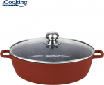 Katlas aliuminio su keramikos danga 11L 40x9,8 cm HR-JLG-J40JCR, COOKING BY HEINNER