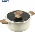 Katlas su dangčiu aliuminio su keramikos danga 2,5L 20x9,5 cm HR-JLG-WC20, COOKING BY HEINNER