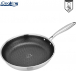 Keptuvė nerūdijančio plieno su keramikos danga 30x6 cm HR-MRK-30T, COOKING BY HEINNER