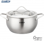 Puodas nerūdijančio plieno su teflono danga 3.3L 20x11 cm HR-RW-T033, COOKING BY HEINNER
