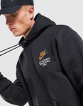NIKE DŽEMPERIS SU GOBTUVU M CLUB BB PO HOODIE Juoda