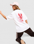 ADIDAS MAR&Scaron;KINĖLIAI LOBSTER GFX TEE Balta