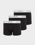 CALVIN KLEIN BOKSIKĖS TRUNK 3PK Juoda