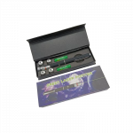 Lazeris su 5 skirtingais efektų antgaliais (5in1), pridedamos 2 AAA baterijos. Green Laser Pointer