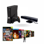 XBOX 360 konsolė 250GB + kinect kamera (Su įra&scaron;ytais žaidimais viduje)