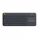 Klaviatūra LOGITECH K400 Touch Plus, bevielė, INT, juoda