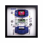Nintendo Game Boy Advance GBA Console Display Photo Frame. Konsolės schema rėmelyje