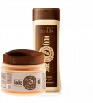 Rinkinys su gyvačių taukais sausiems, pažeistiems plaukams