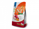 N&D Pumpkin Visavertis pa&scaron;aras su putpelėmis moliūgais ir granatais skirtas suaugusiems mažų veislių &scaron;unims 2 kg