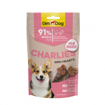 GimDog CHARLIES MONO skanėstas mini &scaron;irdelės su kiauliena 2x70g