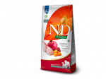 N&D Pumpkin Visavertis pa&scaron;aras suaugusiems didelių ir mažų veislių &scaron;unims su putpelėmis moliūgais ir granatais 12 kg