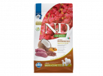N&D Quinoa Skin & Coat Dietinis visavertis pa&scaron;aras suaugusiems &scaron;unims sudedamųjų dalių ir maistinių medžiagų netoleravimui mažinti 2.5 kg
