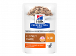 Hill&rsquo;s Prescription Diet k/d konservai katėms Inkstų priežiūrai su vi&scaron;tiena 12x85g