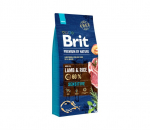 BRIT PREMIUM By Nature sausas maistas &scaron;unims su ėriena ir ryžiais 15 kg