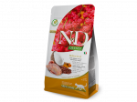 N&D Quinoa Skin & Coat visavertis dietinis ėdalas katėms maistinių medžiagų netoleravimui su putpelėmis 1.5 kg