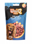Uniq Pets Mini ėrienos ir menkės suktinukai 80g