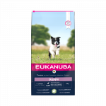 Eukanuba &scaron;uniukams mažų/vidutinių veislių ėriena ir ryžiai 12 kg