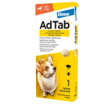 ADTab 225mg kramtomosios tabletės &scaron;unims nuo blusų ir erkių 5.5-11kg