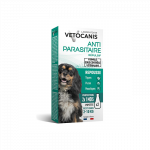 Vetocanis la&scaron;iukai nuo erkių mažų veislių &scaron;unims 2&ndash;10 kg 2 pipetės