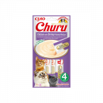 Churu kreminis skanėstas su vi&scaron;tiena ir krevetėmis katėms 12x56g