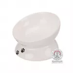 TRIXIE pakeltas keramikinis dubenėlis 0.15 l 13 cm baltas