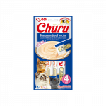 Churu kreminis skanėstas su tunu ir jautiena katėms 12x56g