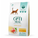 OPTIMEAL Visavertis sausas maistas suaugusioms katėms su vi&scaron;tiena 4 kg