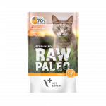 Raw Paleo Sterilised Cat Kalakutienos gulia&scaron;as 12x100g