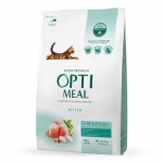 OPTIMEAL Visavertis sausas maistas kačiukams su vi&scaron;tiena 4 kg