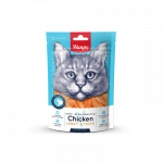 Wanpy Chicken Jerky Strips vi&scaron;tienos juostelės skanėstai katėms 5x80 g