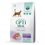 OPTIMEAL Visavertis sausas maistas suaugusioms katėms su plaukų i&scaron;valymo efektu &ndash; antiena 4 kg