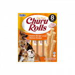 Churu Rolls lazdelės su vi&scaron;tiena skanėstai &scaron;unims 5x96g