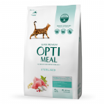 OPTIMEAL Visavertis sausas maistas sterilizuotoms katėms ir kastruotiems katinams su kalakutiena 4 kg