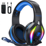 Fachixy FC100 belaidės žaidimų ausinės su mikrofonu (2.4G)
