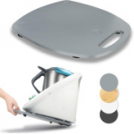 Slankiojanti bambukinė lentelė virtuviniam kombainui Thermomix TM6 TM5, Vorwerk, pilka