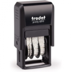 Trodat Printy 4810 datos antspaudas, 3,8 mm, juodos spalvos įspaudas