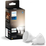 Philips Hue GU10 &mdash; i&scaron;manusis prožektorius &mdash; (2 vnt.), balta