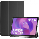ProCase Folio dėklas skirtas Lenovo Idea Tab 11" 2025/K11 Gen 2 su ra&scaron;iklio laikikliu, plonas trijų dalių apsauginis dėklas-stovas su kietu korpusu, juodas